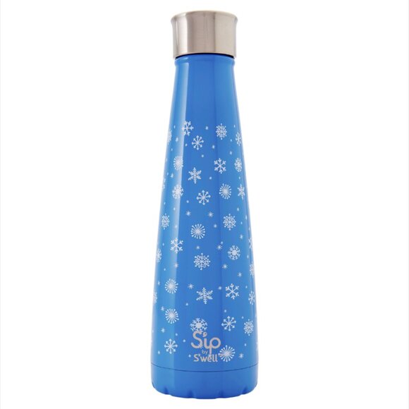 Swell Other - Sip by Swell Water Bottle Snow Day Snowflake 15 oz NIB